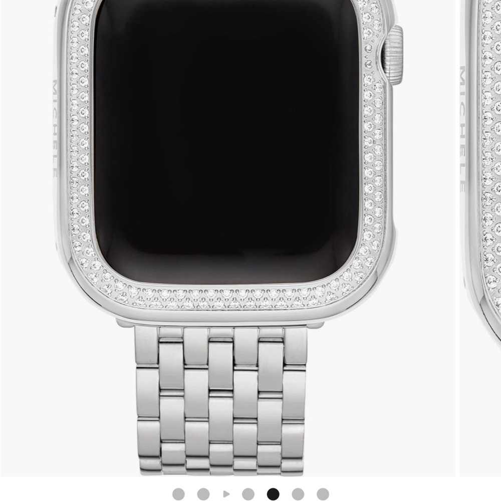 Michele Silver Diamond Watch Bezel - Picture 7 of 10